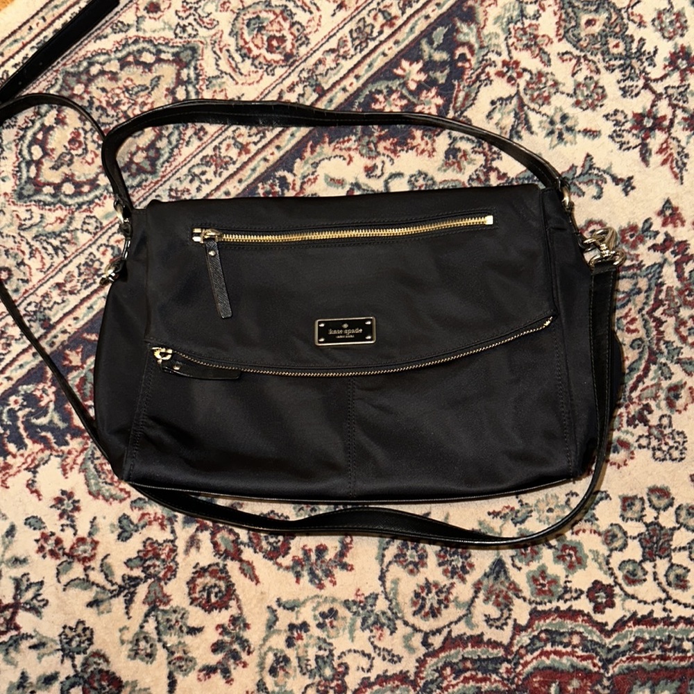 Kate Spade Black Nylon Shoulder Bag